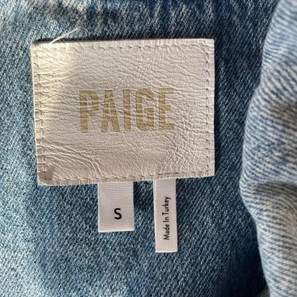 Paige Classic Light Wash Denim Jacket | Women’s Size Small - Picture 4 of 4